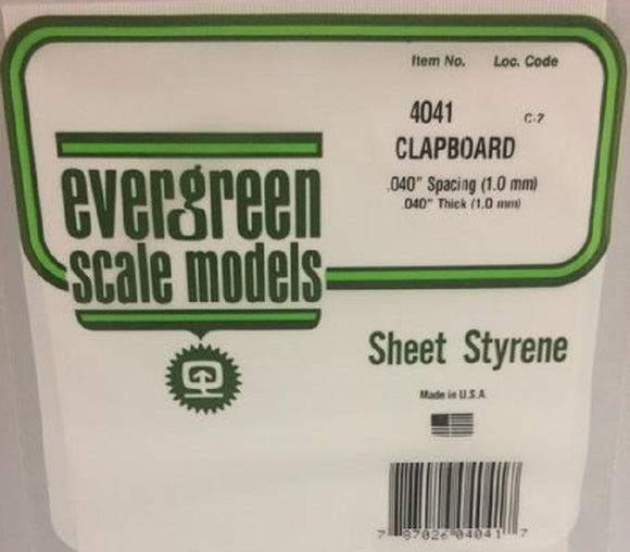 Evergreen 4041 - Clapboard - .040