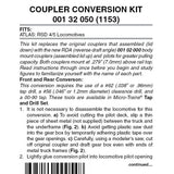 Micro-Trains 001 02 050 - Coupler Conversion Kit - Underslung Body Mount Coupler
