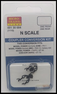Micro-Trains 001 30 004 - Coupler Conversion Kit - Atlas GP 40, Life-Like GP40 or SD 45