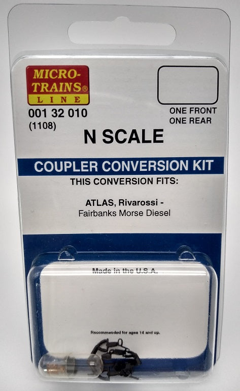 Micro-Trains 001 32 010 - Coupler Conversion Kit -  Atlas, Rivarossi & Fairbanks Morse Diesel.