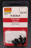 Micro-Trains 003 02 000 - Arch Bar Trucks - without Coupler - 1 Pair.