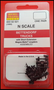 Micro-Trains 003 02 021 - Bettendorf Trucks - with short extension.