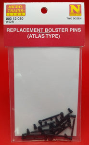 Micro-Trains 003 12 030 - Replacement Bolster Pins - Atlas Type (1034) - 24 Pack