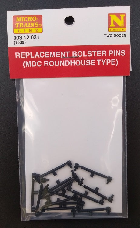 Micro-Trains 003 12 031 - Replacement Bolster Pins - ( MDC Roundhouse Type ) 1039 - 24 Pieces