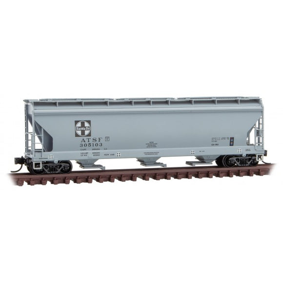 Micro-Trains 094 00 690 - 3 Bay Covered Hopper - ATSF # 305103
