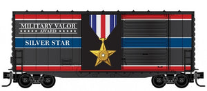 Micro-Trains 101 00 765 - 40' Hy-Cube Box Car - Military Valor Award - Silver Star