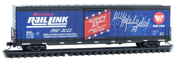 Micro-Trains 104 00 100 - 60' Box Car - Montana Rail Link - 35th Anniversary #8722