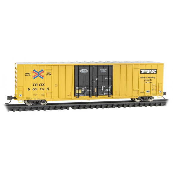 Micro-Trains 123 51 011 - 60' Rib Side, Double Plug Door High-Cube - TTX #665113