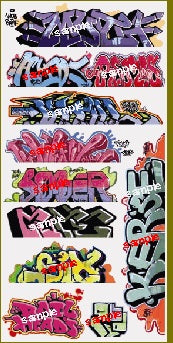 Blair Line 1257 - Graffiti Decal Set #8