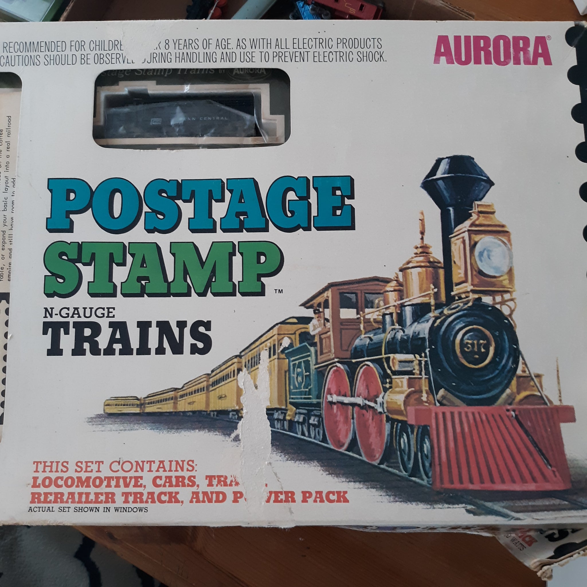 Aurora Postage stamp train set N Scale Wherehouse