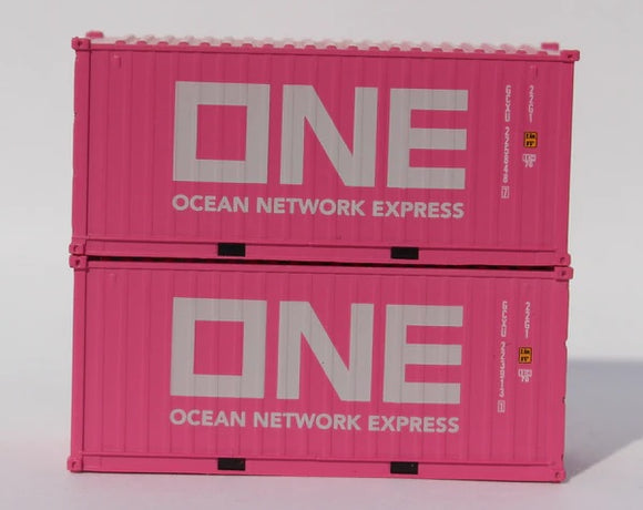 JTC 205460 - 20' Std Height Container - ONE ( Ocean Network Express ) - 2 Pack