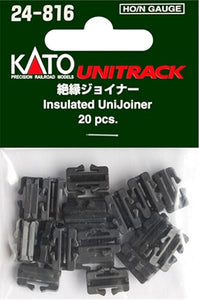 Kato 24-816 - Insulated Rail Joiners - 20 Pack.