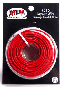 Atlas 316 - Layout Wire - Red  - 50 feet