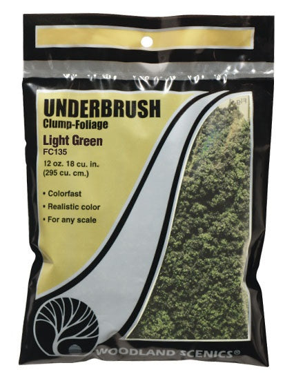 Woodland Scenics FC135 - Underbrush - Light Green - 21.6 cu in bag