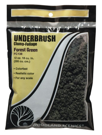 Woodland Scenics FC138 - Underbrush - Forest Green - 21.6 cu in