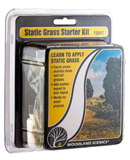 Woodland Scenics FS647 - Static Grass Starter Kit – N Scale Wherehouse