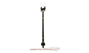Woodland Scenics JP5640 - Double Lamp Post Street Light - 3 Warm White LED Lights & Linker Plug