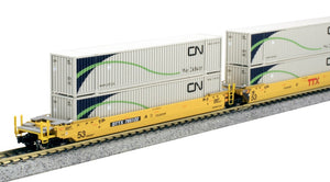 Kato 106-6183 - Maxi-IV 3 Car Set - TTX 765122 - with Canadian National Containers