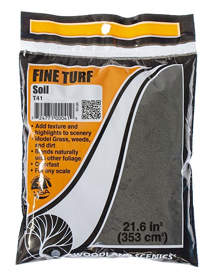 Woodland Scenics T41 - Fine Turf - Soil - 21.6 cu in bag